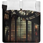 Stained Glass Window Gothic Duvet Cover Double Side (King Size)