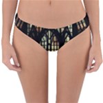 Stained Glass Window Gothic Reversible Hipster Bikini Bottoms