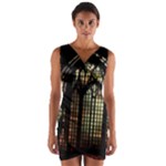 Stained Glass Window Gothic Wrap Front Bodycon Dress