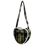 Stained Glass Window Gothic Heart Shoulder Bag