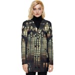 Stained Glass Window Gothic Button Up Hooded Coat 