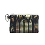 Stained Glass Window Gothic Canvas Cosmetic Bag (Small)