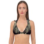 Stained Glass Window Gothic Double Strap Halter Bikini Top