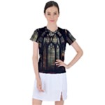 Stained Glass Window Gothic Women s Sports Top