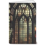 Stained Glass Window Gothic 8  x 10  Softcover Notebook