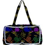 Pattern Repetition Snail Blue Multi Function Bag