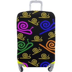 Pattern Repetition Snail Blue Luggage Cover (Large) from ZippyPress