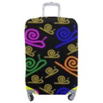 Pattern Repetition Snail Blue Luggage Cover (Medium)