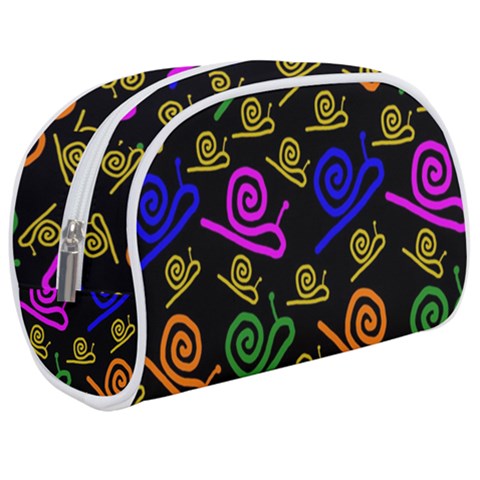 Pattern Repetition Snail Blue Make Up Case (Medium) from ZippyPress