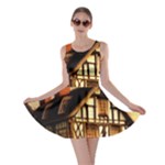 Village House Cottage Medieval Timber Tudor Split timber Frame Architecture Town Twilight Chimney Skater Dress