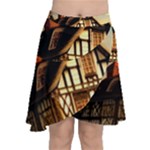 Village House Cottage Medieval Timber Tudor Split timber Frame Architecture Town Twilight Chimney Chiffon Wrap Front Skirt