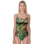 Outdoors Night Setting Scene Forest Woods Light Moonlight Nature Wilderness Leaves Branches Abstract Camisole Leotard 
