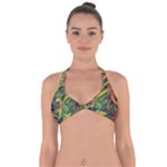 Outdoors Night Setting Scene Forest Woods Light Moonlight Nature Wilderness Leaves Branches Abstract Halter Neck Bikini Top