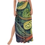 Outdoors Night Setting Scene Forest Woods Light Moonlight Nature Wilderness Leaves Branches Abstract Maxi Chiffon Tie-Up Sarong