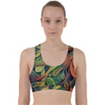 Outdoors Night Setting Scene Forest Woods Light Moonlight Nature Wilderness Leaves Branches Abstract Back Weave Sports Bra