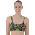 Outdoors Night Setting Scene Forest Woods Light Moonlight Nature Wilderness Leaves Branches Abstract Line Them Up Sports Bra