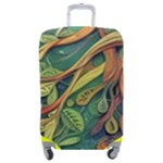 Outdoors Night Setting Scene Forest Woods Light Moonlight Nature Wilderness Leaves Branches Abstract Luggage Cover (Medium)