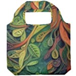 Outdoors Night Setting Scene Forest Woods Light Moonlight Nature Wilderness Leaves Branches Abstract Foldable Grocery Recycle Bag