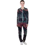 Night Sky Nature Tree Night Landscape Forest Galaxy Fantasy Dark Sky Planet Casual Jacket and Pants Set