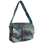 Night Sky Nature Tree Night Landscape Forest Galaxy Fantasy Dark Sky Planet Courier Bag