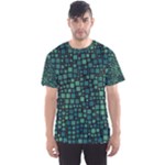 Squares cubism geometric background Men s Sport Mesh T-Shirt