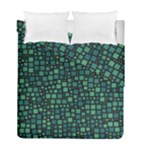 Squares cubism geometric background Duvet Cover Double Side (Full/ Double Size)