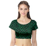 Confetti Texture Tileable Repeating Short Sleeve Crop Top