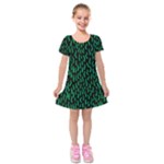 Confetti Texture Tileable Repeating Kids  Short Sleeve Velvet Dress