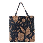 Background Pattern Leaves Texture Grocery Tote Bag