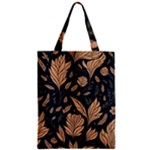 Background Pattern Leaves Texture Zipper Classic Tote Bag