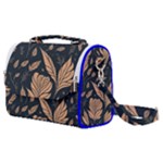 Background Pattern Leaves Texture Satchel Shoulder Bag