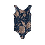 Background Pattern Leaves Texture Kids  Frill Swimsuit