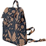 Background Pattern Leaves Texture Buckle Everyday Backpack