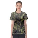 Green Camouflage Military Army Pattern Women s Sport Mesh T-Shirt