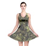 Green Camouflage Military Army Pattern Reversible Skater Dress
