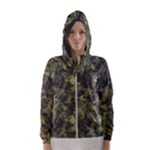Green Camouflage Military Army Pattern Women s Hooded Windbreaker