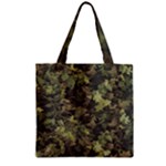 Green Camouflage Military Army Pattern Zipper Grocery Tote Bag