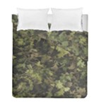 Green Camouflage Military Army Pattern Duvet Cover Double Side (Full/ Double Size)