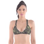 Green Camouflage Military Army Pattern Plunge Bikini Top