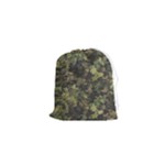 Green Camouflage Military Army Pattern Drawstring Pouch (XS)