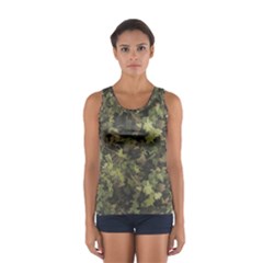 Green Camouflage Military Army Pattern Sport Tank Top  from ZippyPress