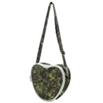 Green Camouflage Military Army Pattern Heart Shoulder Bag