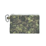 Green Camouflage Military Army Pattern Canvas Cosmetic Bag (Small)