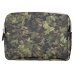 Green Camouflage Military Army Pattern Make Up Pouch (Medium)