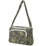 Green Camouflage Military Army Pattern Front Pocket Crossbody Bag