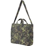 Green Camouflage Military Army Pattern Square Shoulder Tote Bag