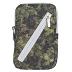 Green Camouflage Military Army Pattern Belt Pouch Bag (Large)