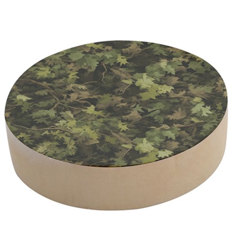 Green Camouflage Military Army Pattern Wooden Bottle Opener (Round) from ZippyPress