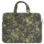 Green Camouflage Military Army Pattern MacBook Pro 15  Double Pocket Laptop Bag 