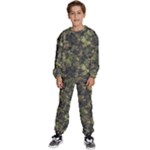 Green Camouflage Military Army Pattern Kids  Sweatshirt set